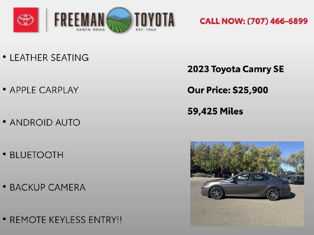 2023 Toyota Camry SE Auto