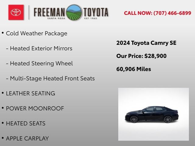 2024 Toyota Camry SE Auto AWD