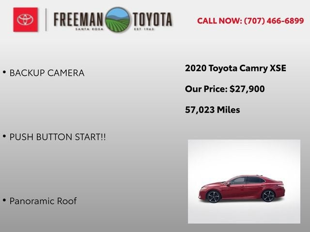 2020 Toyota Camry XSE Auto