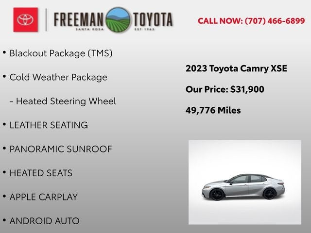 2023 Toyota Camry XSE Auto AWD
