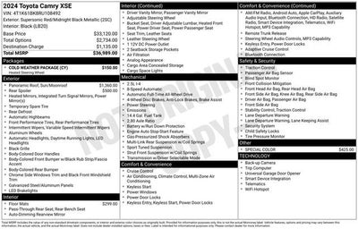 2024 Toyota Camry XSE Auto AWD