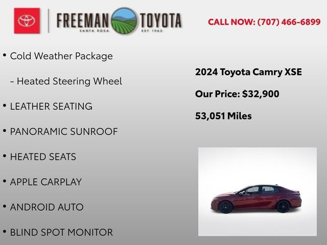 2024 Toyota Camry XSE Auto AWD