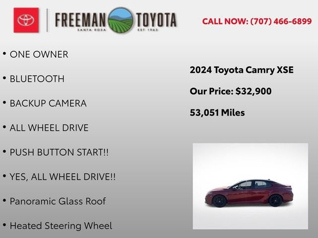 2024 Toyota Camry XSE Auto AWD