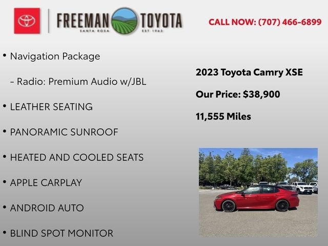 2023 Toyota Camry XSE V6 Auto