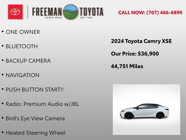 2024 Toyota Camry XSE V6 Auto