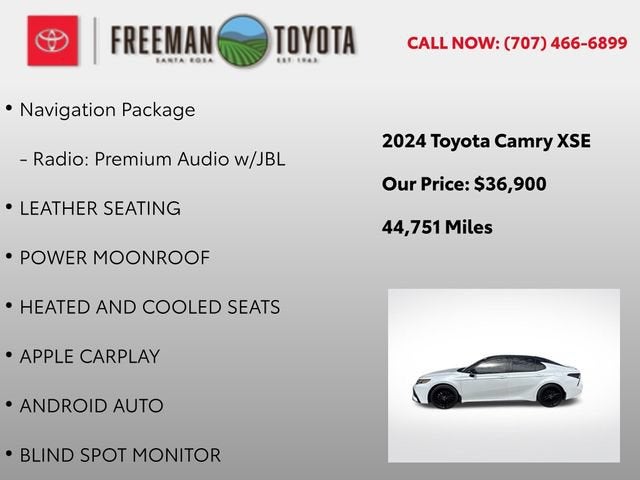 2024 Toyota Camry XSE V6 Auto