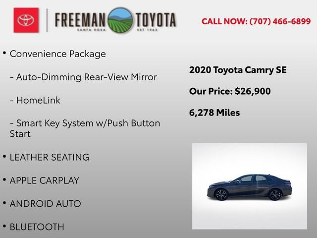 2020 Toyota Camry SE Auto