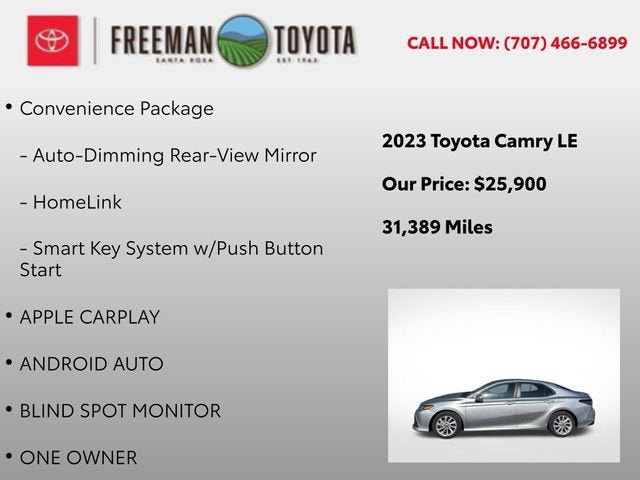 2023 Toyota Camry LE Auto