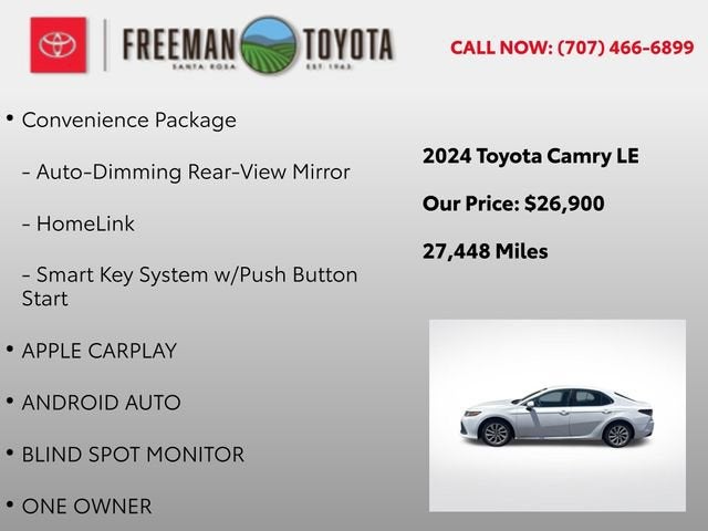2024 Toyota Camry LE Auto