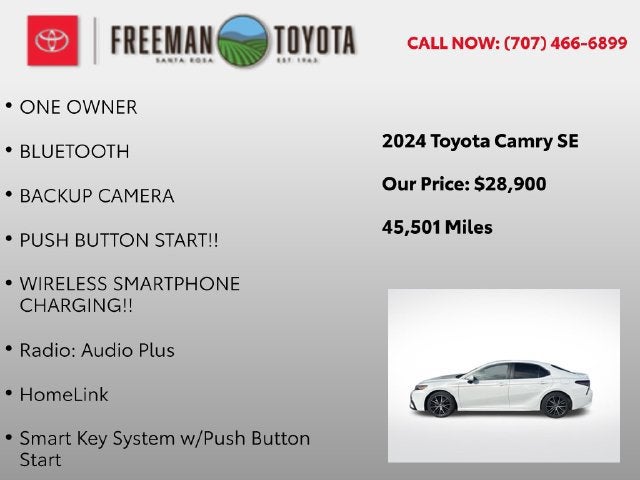 2024 Toyota Camry SE Auto