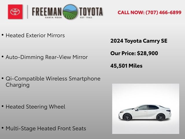 2024 Toyota Camry SE Auto