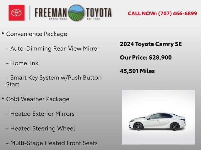 2024 Toyota Camry SE Auto