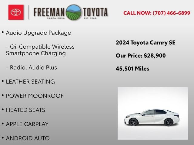 2024 Toyota Camry SE Auto