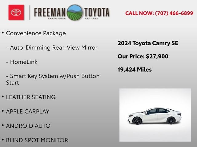 2024 Toyota Camry SE Auto