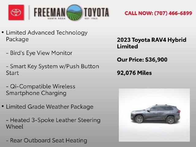 2023 Toyota RAV4 Hybrid Limited AWD
