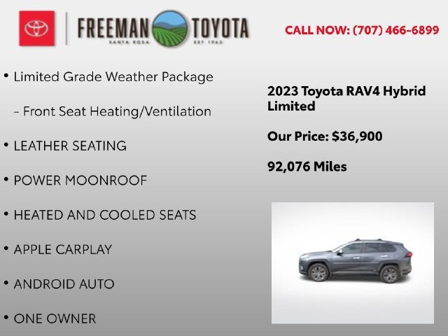 2023 Toyota RAV4 Hybrid Limited AWD