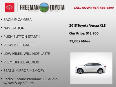 2015 Toyota Venza 4dr Wgn I4 FWD XLE