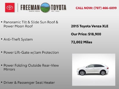2015 Toyota Venza 4dr Wgn I4 FWD XLE