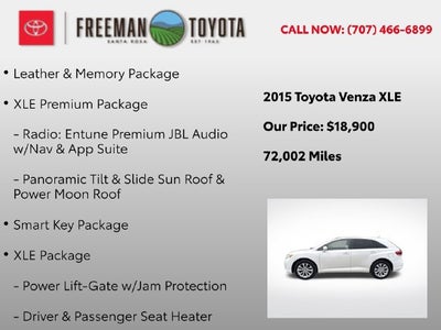 2015 Toyota Venza 4dr Wgn I4 FWD XLE
