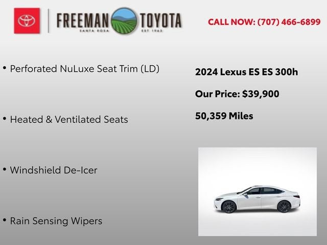 2024 Lexus ES ES 300h FWD