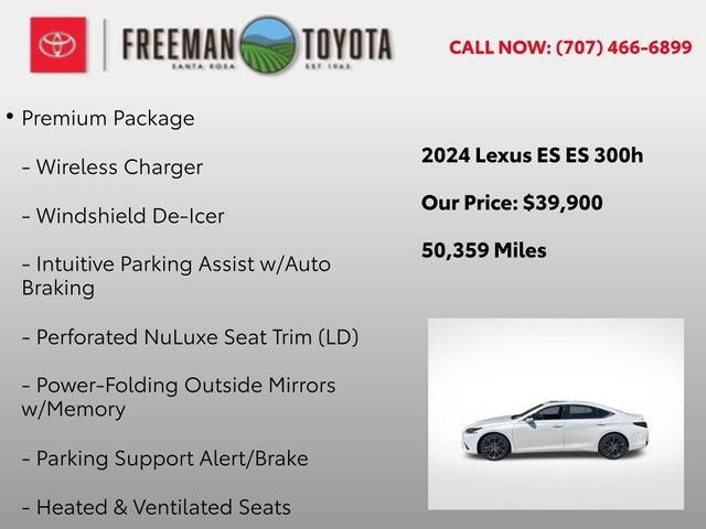 2024 Lexus ES ES 300h FWD