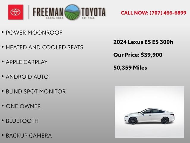 2024 Lexus ES ES 300h FWD