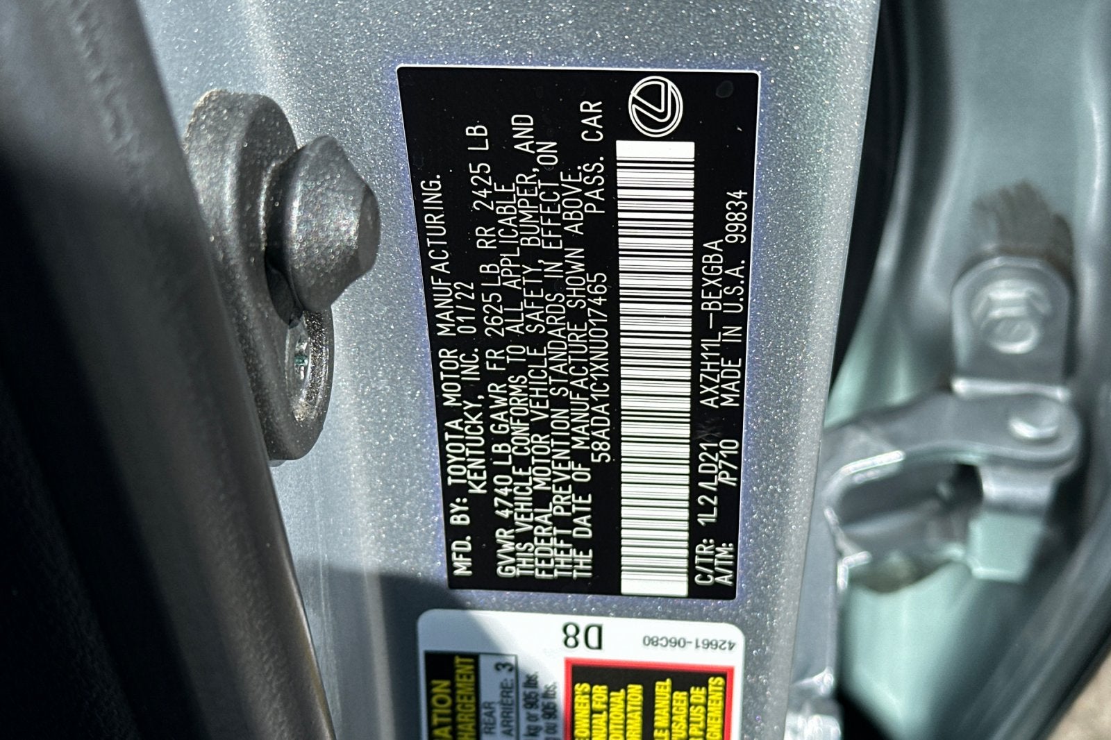 2022 Lexus ES ES 300h FWD