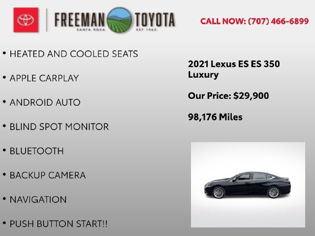 2021 Lexus ES ES 350 Luxury FWD