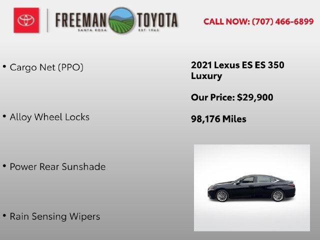 2021 Lexus ES ES 350 Luxury FWD