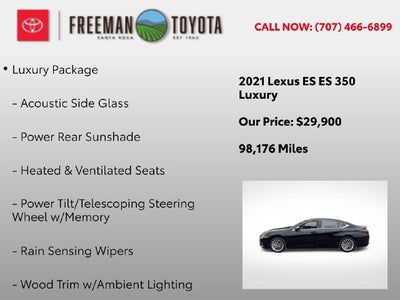2021 Lexus ES ES 350 Luxury FWD