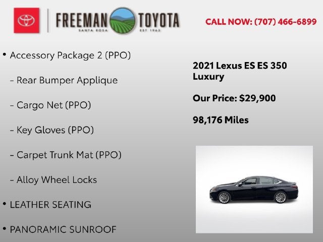 2021 Lexus ES ES 350 Luxury FWD