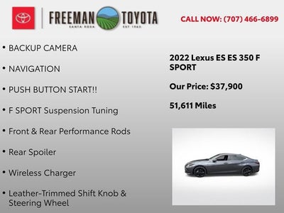 2022 Lexus ES ES 350 F SPORT FWD