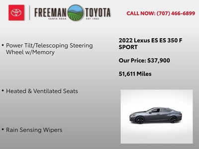 2022 Lexus ES ES 350 F SPORT FWD