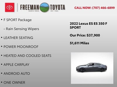 2022 Lexus ES ES 350 F SPORT FWD
