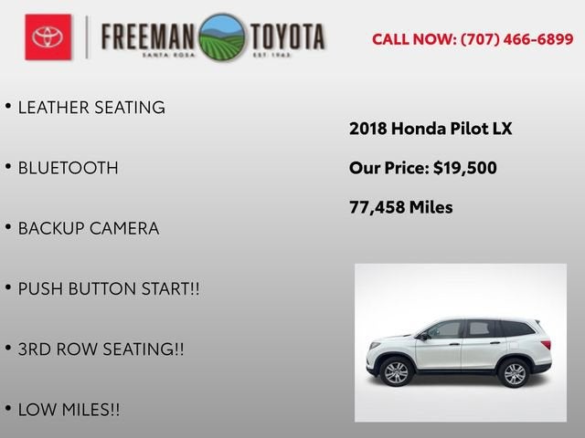 2018 Honda Pilot LX 2WD