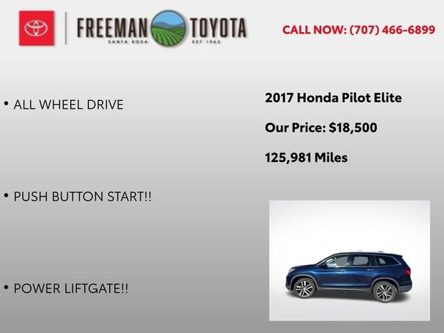 2017 Honda Pilot Elite AWD