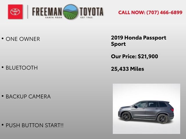 2019 Honda Passport Sport FWD