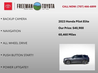 2023 Honda Pilot Elite AWD