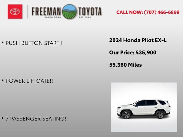 2024 Honda Pilot EX-L 7 Passenger 2WD