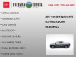 2017 Honda Ridgeline RTS 4x4 Crew Cab 5.3' Bed