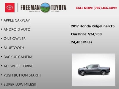 2017 Honda Ridgeline RTS 4x4 Crew Cab 5.3' Bed