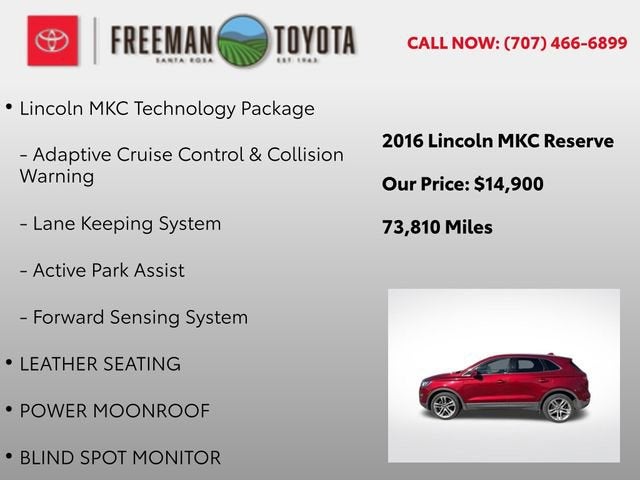 2016 Lincoln MKC AWD 4dr Reserve