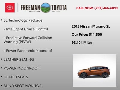 2015 Nissan Murano FWD 4dr SL