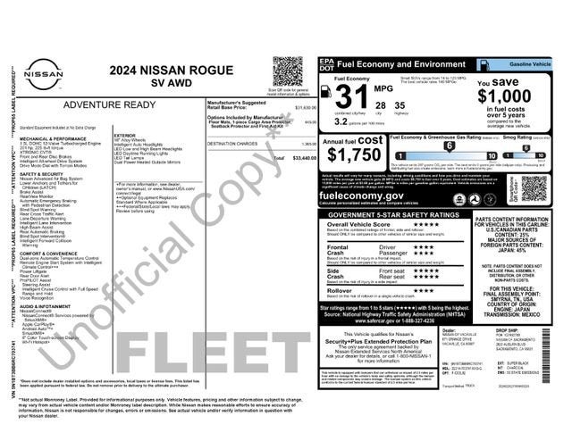 2024 Nissan Rogue AWD SV