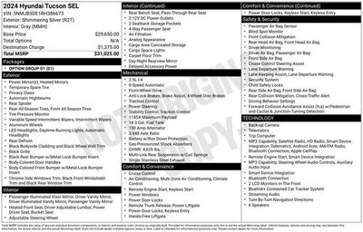 2024 Hyundai Tucson SEL FWD *Ltd Avail*