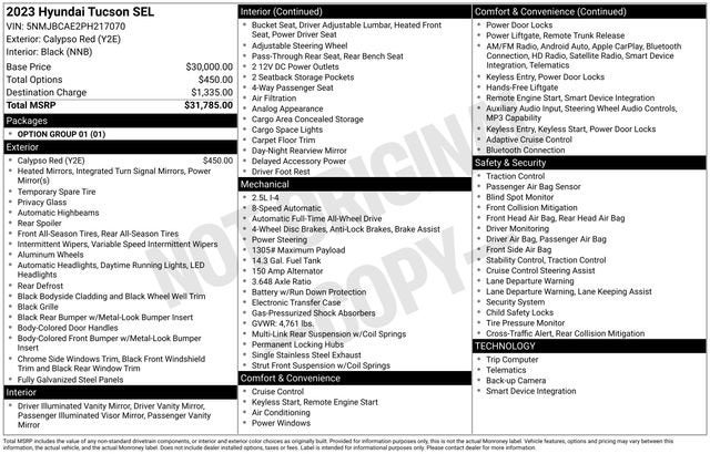 2023 Hyundai Tucson SEL AWD