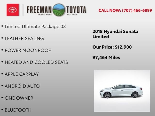 2018 Hyundai Sonata Limited 2.4L SULEV *Ltd Avail*