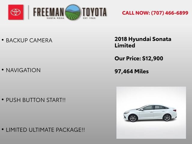 2018 Hyundai Sonata Limited 2.4L SULEV *Ltd Avail*