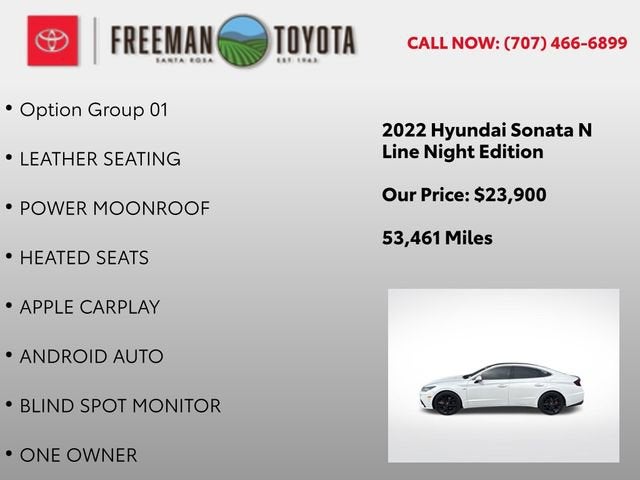 2022 Hyundai Sonata N Line Night Edition 2.5T *Ltd Avail*