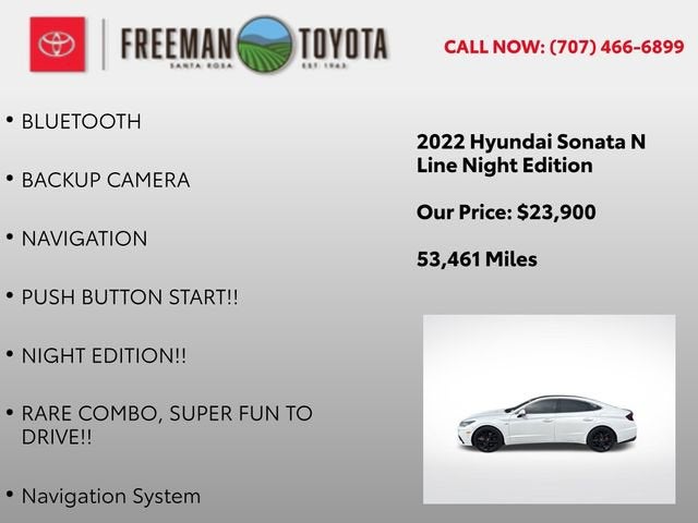 2022 Hyundai Sonata N Line Night Edition 2.5T *Ltd Avail*